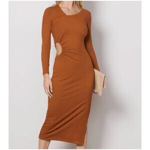 SUNDRY NWT Long Sleeve Cutout Dress // XS